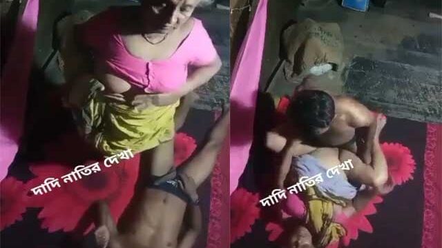 Bengali old women fucking with younger guy sex